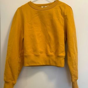 Mustard sweater from UNIQLO, size XS